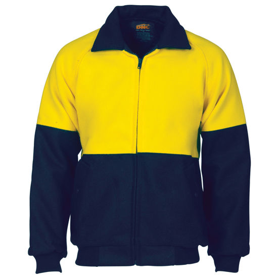 DNC HI-VIS Two Tone Bluey Jacket #3869 - DNC Workwear Online