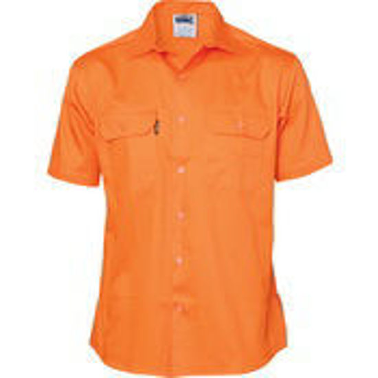 Picture of DNC Cotton Drill Work Shirt - Short Sleeve 3201