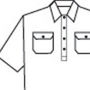 Picture of DNC Cotton Drill Close Front Work Shirt - Short Sleeve 3203