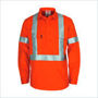 Picture of DNC Patron saint flame retardant arc rated closed front shirt with "X" back LOXY F/R R/tape - L/S 3408