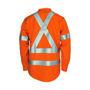 Picture of DNC Patron saint flame retardant arc rated closed front shirt with "X" back LOXY F/R R/tape - L/S 3408