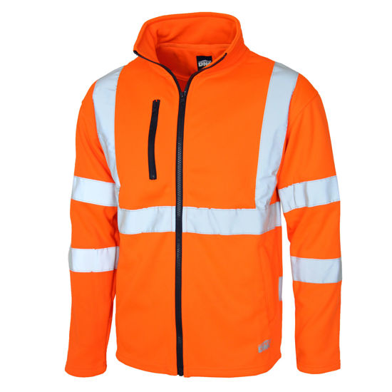 Picture of DNC Hi Vis CSR Taped X Back Softshell Jacket 3526