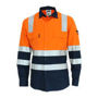 Picture of DNC Hivis 2 tone L/W cotton bio-motion & "x" back shirt with CSR R/tape - L/S 3547