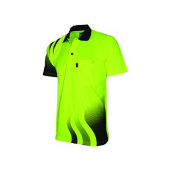 Picture of DNC WAVE HIVIS SUBLIMATED POLO 3563