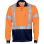 Picture of DNC HiVis D/N Cool Breathe Polo Shirt with Cross Back R/Tape - Long Sleeve 3714