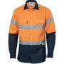 Picture of DNC HiVis two tone drill shirts with 3M8906 R/Tape - long sleeve 3736