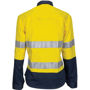 Picture of DNC Ladies HiVis 3 Way Cool-Breeze Cotton Shirt with Gusset Sleeve, 3M R/Tape - Long Sleeve 3749