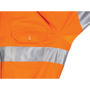 Picture of DNC Ladies HiVis 3 Way Cool-Breeze Cotton Shirt with Gusset Sleeve, 3M R/Tape - Long Sleeve 3749