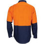 Picture of DNC HiVis R/W Cool-Breeze T2 Vertical Vented Cotton Shirt with Gusset Sleeves - Long Sleeve 3781