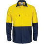 Picture of DNC HiVis R/W Cool-Breeze T2 Vertical Vented Cotton Shirt with Gusset Sleeves - Long Sleeve 3781