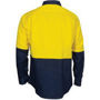 Picture of DNC HiVis R/W Cool-Breeze T2 Vertical Vented Cotton Shirt with Gusset Sleeves - Long Sleeve 3781