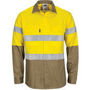 Picture of DNC HiVis L/W Cool-Breeze T2 Vertical Vented Cotton Shirt with Gusset Sleeves. Generic Tape - Long sleev 3784