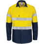 Picture of DNC HiVis L/W Cool-Breeze T2 Vertical Vented Cotton Shirt with Gusset Sleeves. Generic Tape - Long sleev 3784