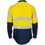 Picture of DNC HiVis L/W Cool-Breeze T2 Vertical Vented Cotton Shirt with Gusset Sleeves. Generic Tape - Long sleev 3784