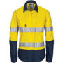 Picture of DNC Ladies HIVIS Cool-Breeze Cotton Shirt with CSR R/Tape - Long Sleeve 3786