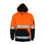 Picture of DNC Hivis 2 tone full zip super fleecy hoodie with CSR R/tape 3788