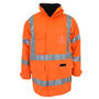 Picture of DNC HiVis "X" back "6 in 1" Rain jacket Biomotion tape 3797