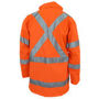 Picture of DNC HiVis "X" back "6 in 1" Rain jacket Biomotion tape 3797