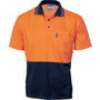 Picture of DNC Cotton Back HiVis Two Tone Fluoro Polo - Short Sleeve 3814