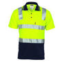 Picture of DNC Cotton Back HiVis Two Tone Polo Shirt with CSR R/ Tape - Short sleeve 3817