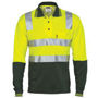 Picture of DNC Cotton Back HiVis Two Tone Polo Shirt with CSR R/ Tape - L/S 3818