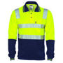 Picture of DNC Cotton Back HiVis Two Tone Polo Shirt with CSR R/ Tape - L/S 3818