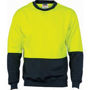 Picture of DNC HiVis Two Tone Fleecy Sweat Shirt (Sloppy Joe) Crew-Neck 3821