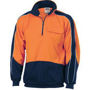 Picture of DNC HiVis 2 Tone 1/2 Zip Hi-Neck Panel Fleecy Windcheater 3823