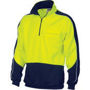 Picture of DNC HiVis 2 Tone 1/2 Zip Hi-Neck Panel Fleecy Windcheater 3823