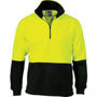 Picture of DNC HiVis Two Tone 1/2 Zip Polar Fleece 3825