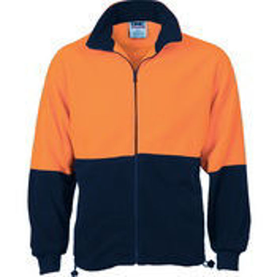 Picture of DNC HiVis Two Tone Full Zip Polar Fleece 3827