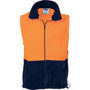 Picture of DNC HiVis Two Tone Full Zip Polar Fleece Vest 3828