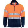 Picture of DNC HiVis Two Tone 1/2 Zip Polar Fleece with CSR R/Tape 3829