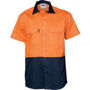 Picture of DNC HiVis Two Tone Cotton Drill Shirt - Short Sleeve 3831