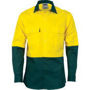 Picture of DNC HiVis Two Tone Cotton Drill Shirt - Long Sleeve 3832