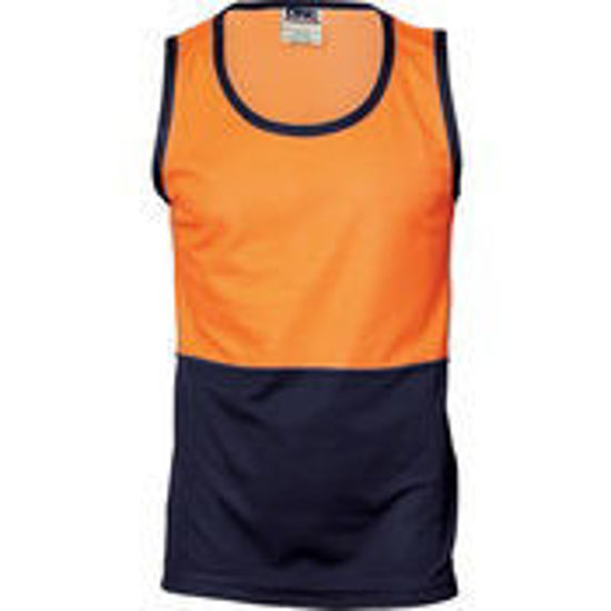 Picture of DNC Cotton Back Two Tone Singlet 3841