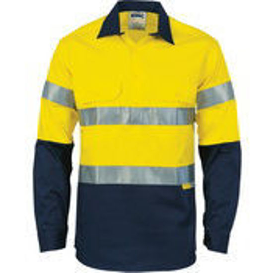 Picture of DNC HiVis Two Tone Closed Front Cotton Shirt
with 3M R/Tape 3849