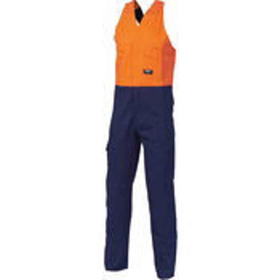 Picture of DNC HiVis Two Tone Cotton Action Back Overall 3853