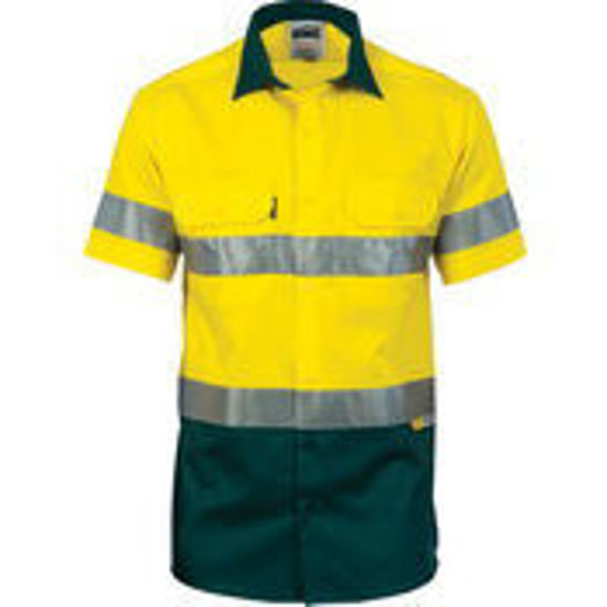 Picture of DNC HiVis Cool-Breeze Cotton Shirt with 3M 8906 R/Tape - Short sleeve 3887