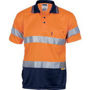 Picture of DNC Hivis D/N Cool Breathe Polo Shirt With 3M 8906 R/Tape - Short Sleeve 3911