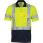 Picture of DNC Hivis D/N Cool Breathe Polo Shirt With Cross Back R/Tape - Short Sleeve 3912