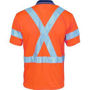 Picture of DNC Hivis D/N Cool Breathe Polo Shirt With Cross Back R/Tape - Short Sleeve 3912