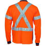 Picture of DNC Hivis D/N Cool-Breathe Polo Shirt With Cross Back R/Tape - Long Sleeve 3914