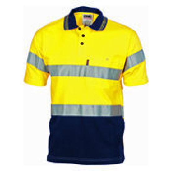 Picture of DNC Hivis Cool-Breeze Cotton Jersey Polo With CSR R/Tape - S/S 3915