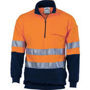 Picture of DNC HiVis Two Tone 1/2 Zip Cotton Fleecy
Windcheater with 3M R/Tape 3925