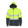 Picture of DNC Hivis full zip polar fleece hoodie with CSR R/tape 3926