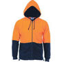 Picture of DNC HiVis Two Tone Full Zip Polar Fleece Hoodie 3927