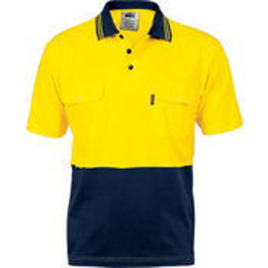 Picture of DNC HiVis Cool-Breeze 2 Tone Cotton Jersey Polo
Shirt with Twin Chest Pocket - S/S 3943