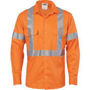 Picture of DNC HiVis Cool-Breeze Cross Back Cotton Shirt with 3M R/Tape - long sleeve 3946