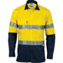 Picture of DNC HiVis 3 Way Cool-Breeze Cotton Shirt with CSR/Tape - Long sleeve 3948